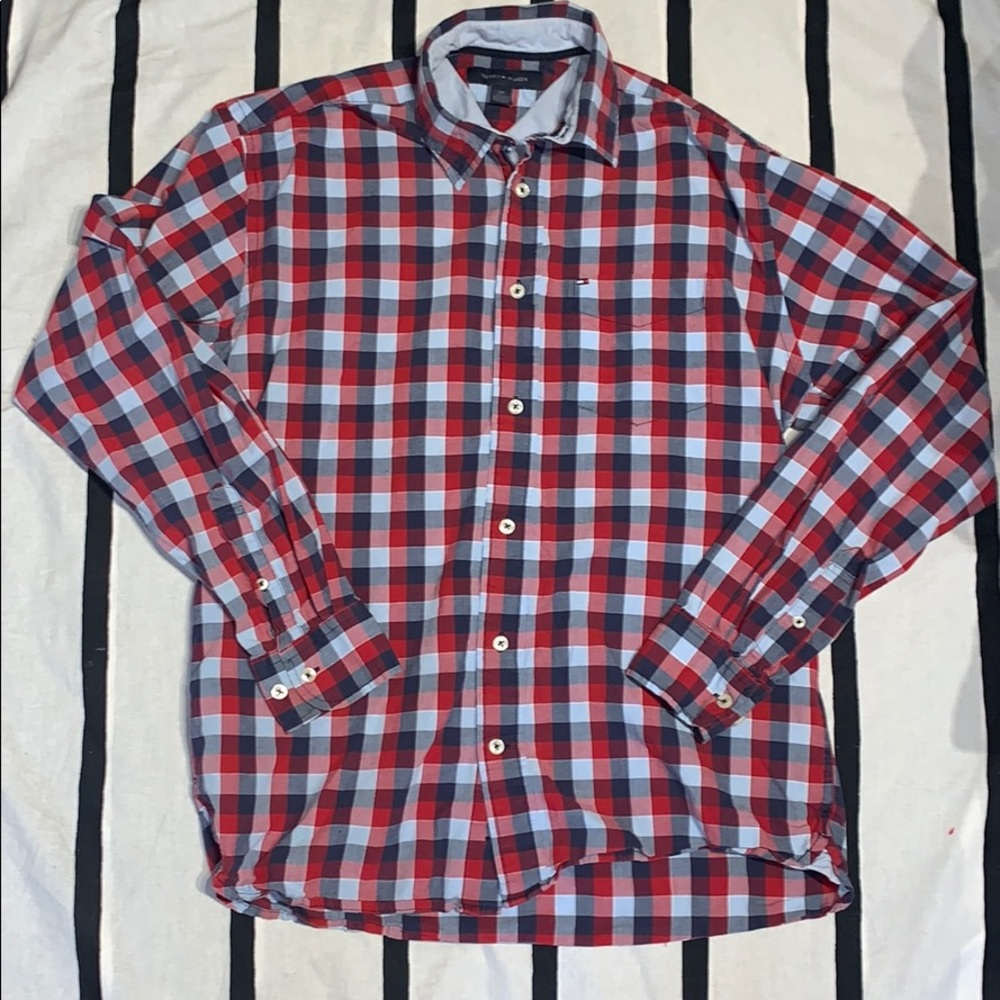 men’s Tommy Hilfiger dress shirt.